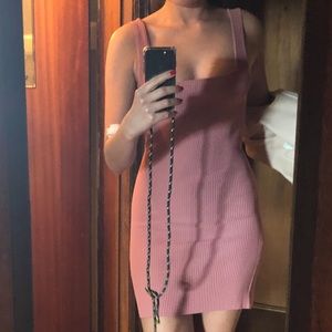 jersey fitted mini dress